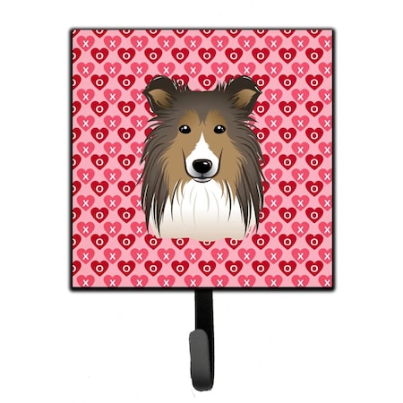Carolines Treasures Sheltie Hearts Leash or Key Holder BB5312SH4